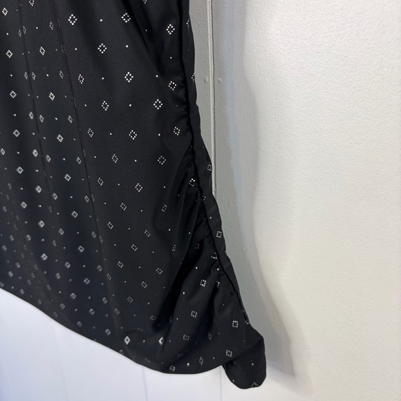 Krista Ruched Tankini Swim Top Aloha Skirt Bikini Bottom Black size Large 10 - Picture 4 of 10